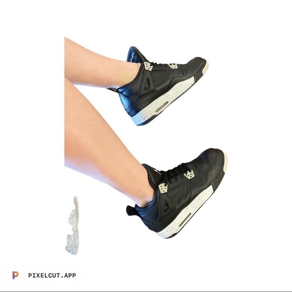 𝅺NIKE Air Jordan 4 Oreos 7Y - Picture 7 of 13